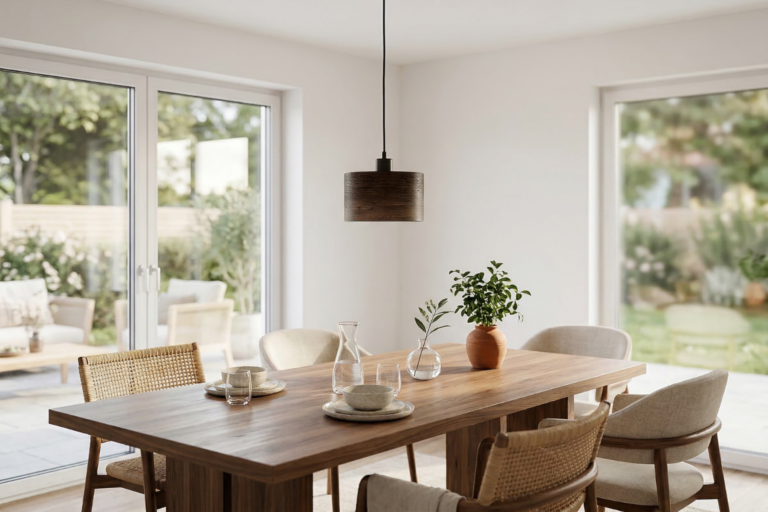 Lampa wisząca drewniana ANTILIA żyrandol Ciemny Dąb ∅275 Lampa wisząca drewniana ANTILIA żyrandol Ciemny Dąb ∅275 - zdjęcie 4
