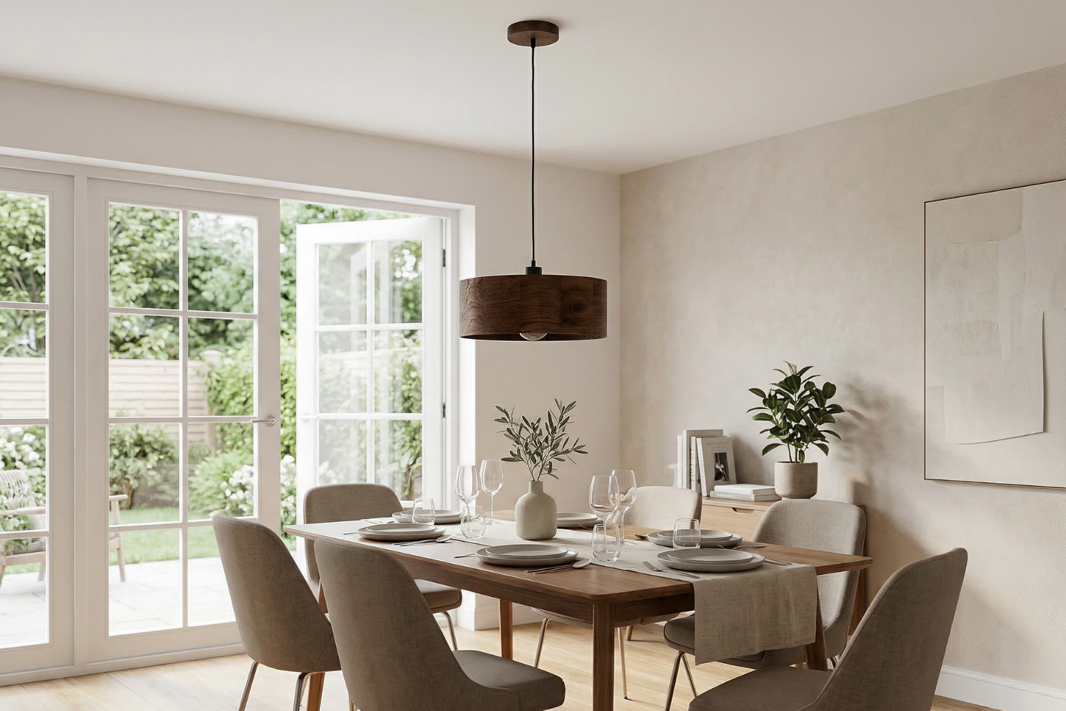 Lampa wisząca drewniana ANTILIA żyrandol Ciemny Dąb ∅375 Lampa wisząca drewniana ANTILIA żyrandol Ciemny Dąb ∅375 - zdjęcie 5