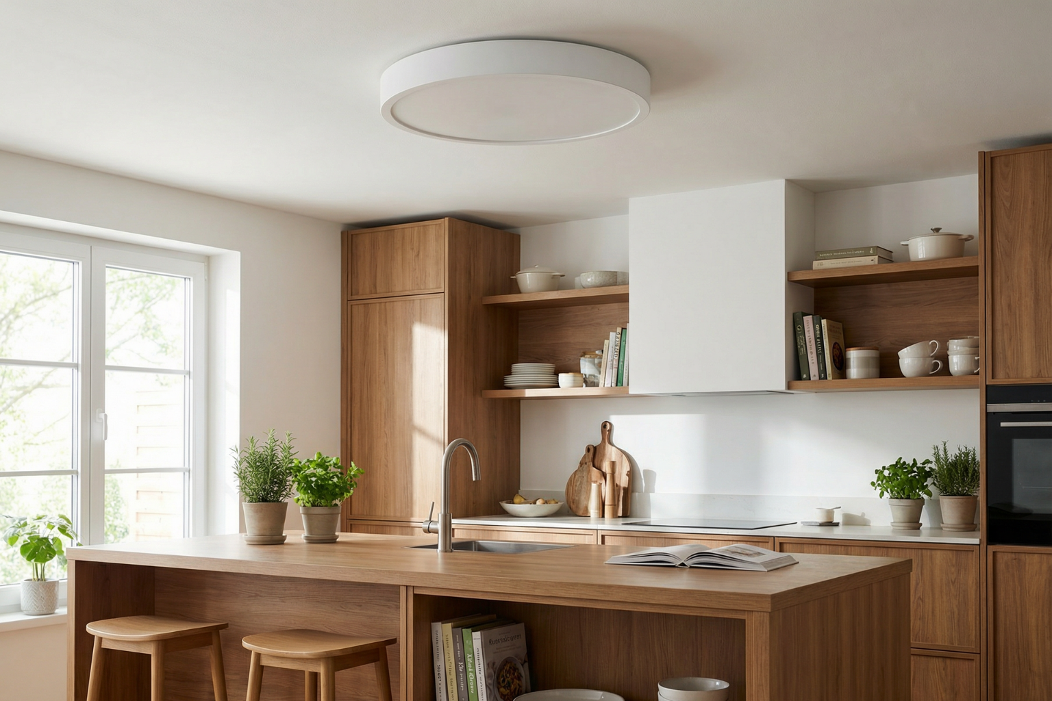 Lampa sufitowa LEJA Plafon ∅575 Biały Mat do salonu kuchni łazienki STYLOWA - zdjęcie 4