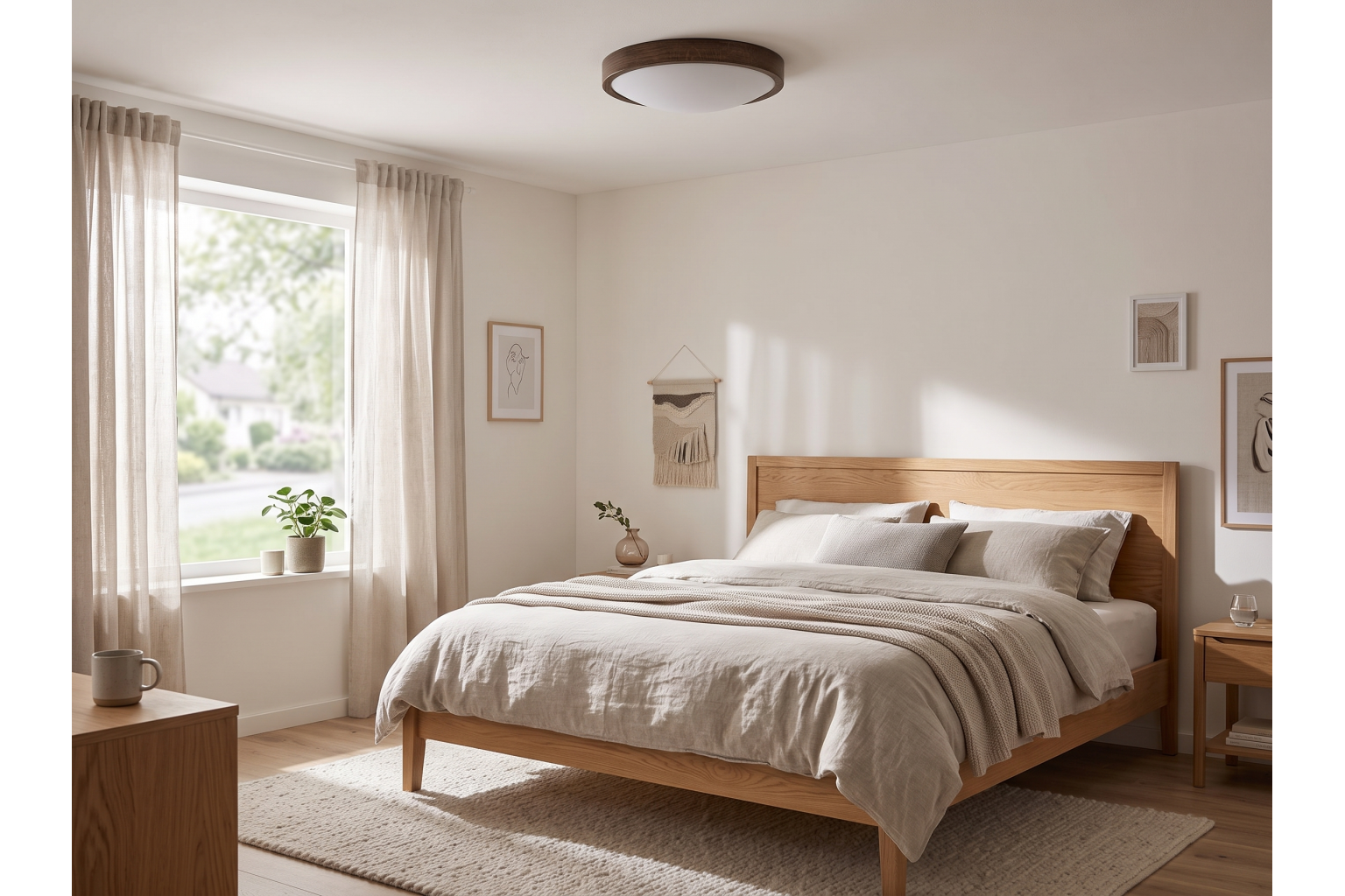 Lampa sufitowa ORION Plafon ∅375 Ciemny Dąb do salonu kuchni łazienki STYLOWA Lampa sufitowa ORION Plafon ∅375 DĄB do salonu kuchni łazienki STYLOWA - zdjęcie 3