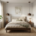 Lampa wisząca drewniana ANTILIA żyrandol Ciemny Dąb ∅275