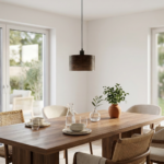 Lampa wisząca drewniana ANTILIA żyrandol Ciemny Dąb ∅275