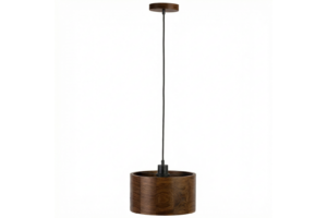 Lampa wisząca drewniana ANTILIA żyrandol Ciemny Dąb ∅275
