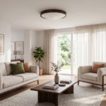 Lampa sufitowa ORION Plafon ∅475 Ciemny Dąb do salonu kuchni łazienki STYLOWA